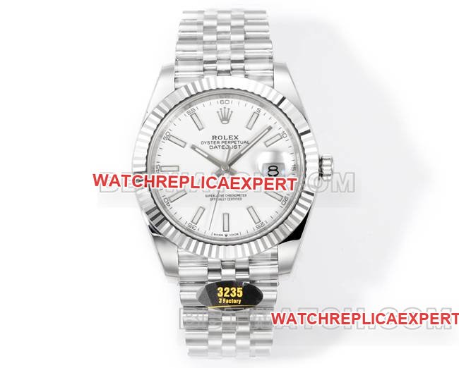 Rolex Datejust 41mm Collectby JF Factory: Card-Free 3235 Movement, White Gold-Plated Pit Pattern and 904L Steel Case Craftsmanship — luxury Collectwatch guide | Watch Expert Review