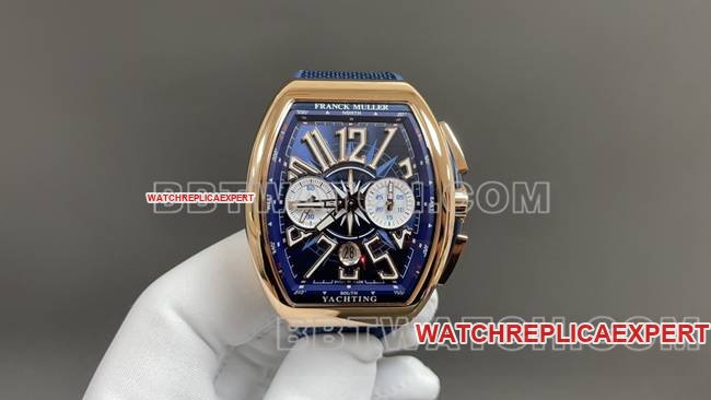 Franck Muller V45 CC DT Blue Yacht Chronograph by ABF: 44x54mm 316L Steel Top-Tier Collect