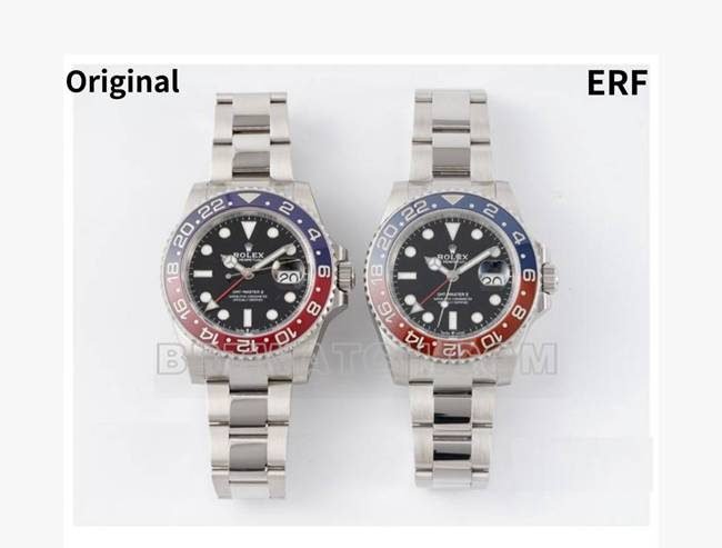 Rolex GMT-Master 3285 movement from ERF factory: remarkable similarities and meticulous craftsmanship versus authentic timepiece