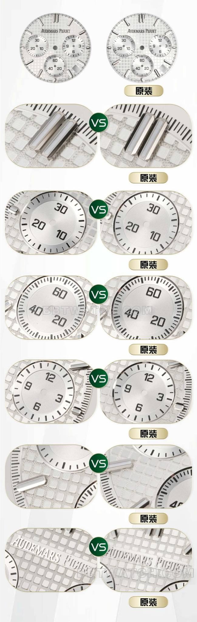Audemars Piguet Royal Oak 26240 Silver Dial: BLS Factory's Guilloché-Finish Top Grade Replica vs Genuine Compared