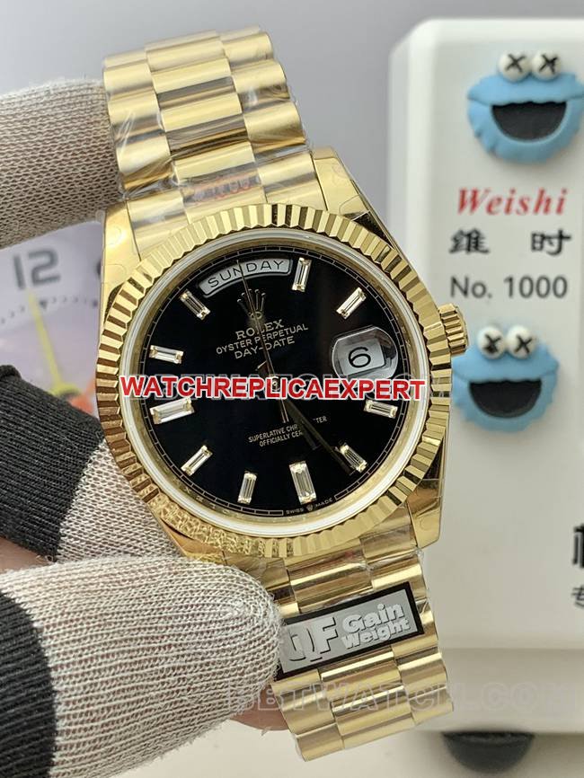 QF Factory Rolex Day-Date 40mm 2836 Movement CollectPrecision-Weighted Head-of-State Watch