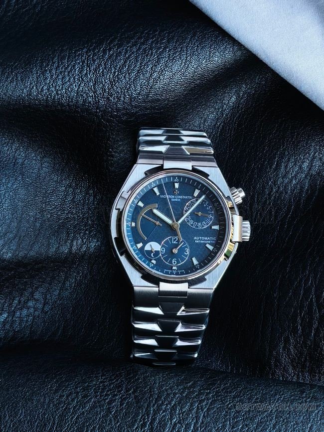 Vacheron Constantin Overseas Blue Dial 47450 Super Clone Watch KR Factory with 42mm Stainless Steel Case