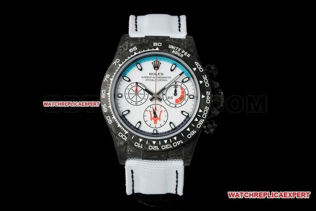 Rolex Daytona Rolex White Dial 4130 CollectWatch from ANT Factory with Carbon Fiber Case