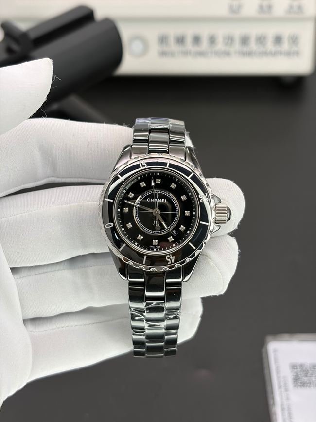 Premium HT factory Chanel 33mm black plate Collectwith authentic 956.612 Swiss ETA movement