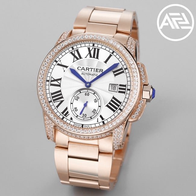 Cartier Cartier high-quality watch price with cabochon sapphire crown and Roman numeral design