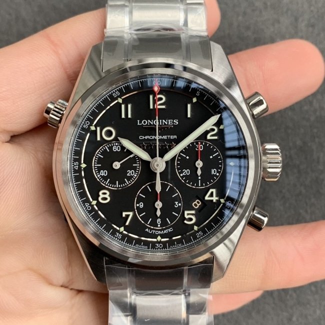 CF CollectLongines Forerunner Steel Band Watch with Stepped Case Shell Cover and CNC Polishing