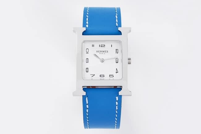 BV CollectHermes Heure H Series Leather Belt Watch: Water Resistant with Exquisite Leather Craftsmanship