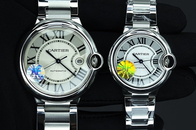 AF Cartier Blue Balloon Couples Timepiece: Mechanical Movement Details & 316 Stainless Steel Craftsmanship Review