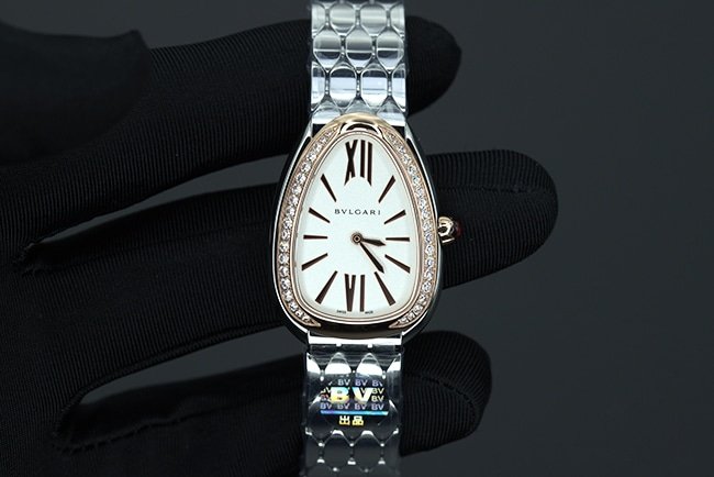 BV Factory Bvlgari SERPENTI 103143: Stainless Steel and Rose Gold Diamond Bezel Analysis