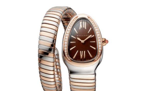Bvlgari watch SERPENTI series 103071: 35mm Brown Dial, Rose Gold Details, Pictures and Price