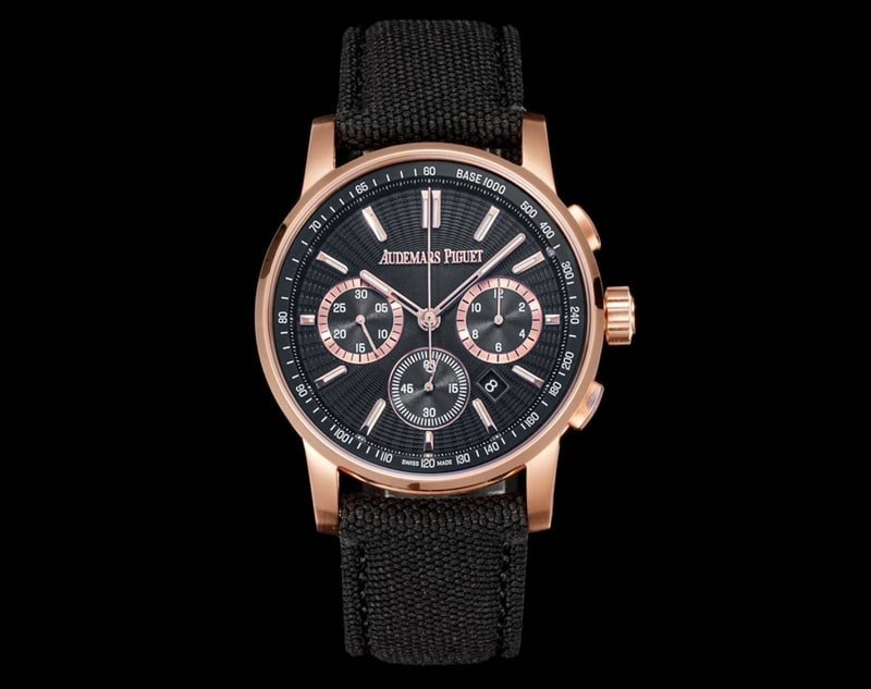APF Audemars Piguet CODE 11.59 Fábrica Top 1:1 Réplica, Esfera Negra, Bisel de Oro Rosa, Correa de Cuero, Modelo 26393 — luxury replica watch guide | Watch Replica Expert