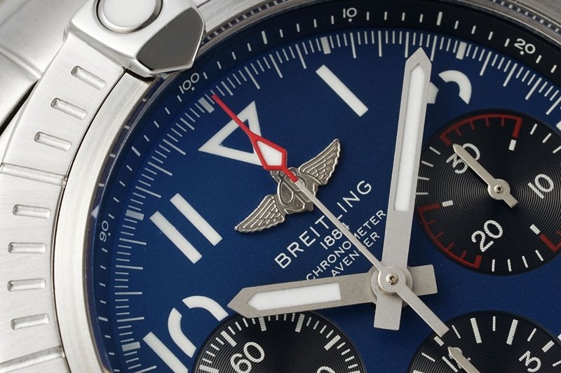 BLS factory Breitling Avengers top-tier replica watch B01chronograph2024 latest blue dialsteel bracelet details 2