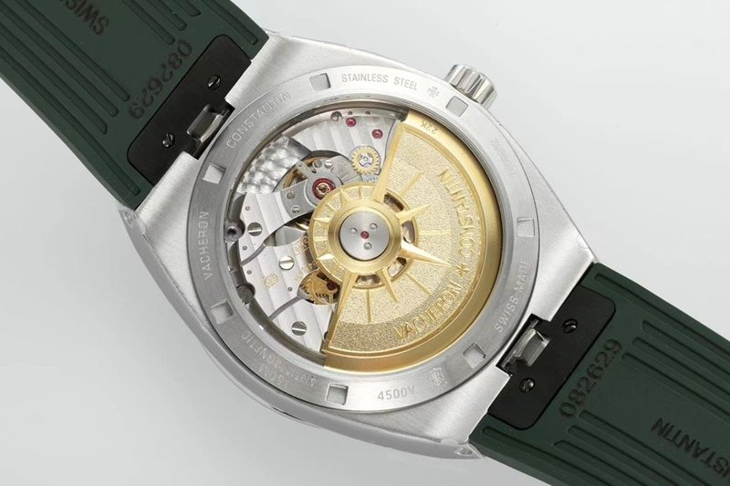 Vacheron Constantin top-tier replica watch green dial4520Vrubber strap41mm white steel 6