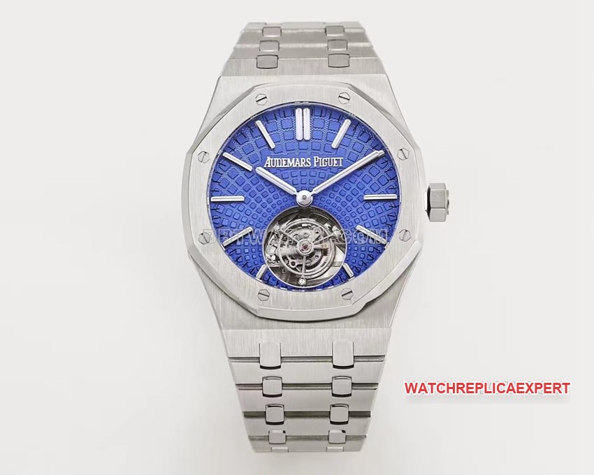 Audemars Piguet Royal Oak Top-Qualität Replika Blaues Evolutive Tapisserie Zifferblatt Tourbillon Mechanische Uhr 26530PT — detailed review and buying guide | Watch Replica Expert