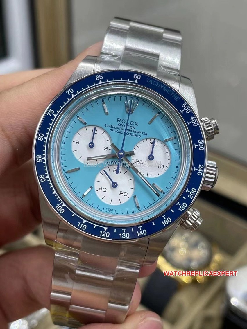 RolexDaytona1:1super cloneblue dialceramic bezel customized front live photo