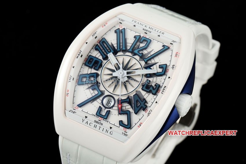 T+plus factory Franck Muller top-tier replicawhite dial blue V45front live photo