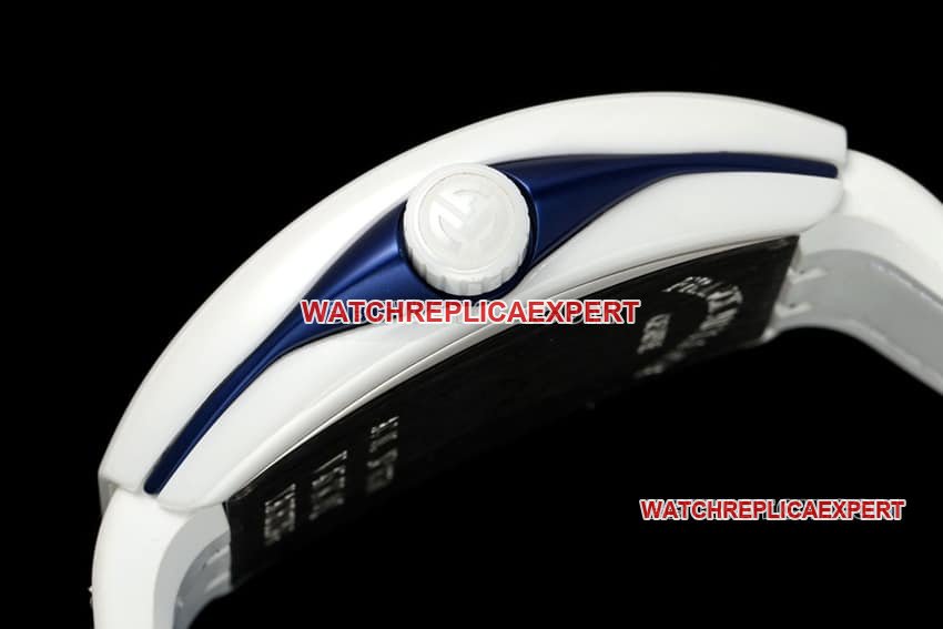 T+plus factory Franck Muller top-tier replicawhite dial blue V45side live photo