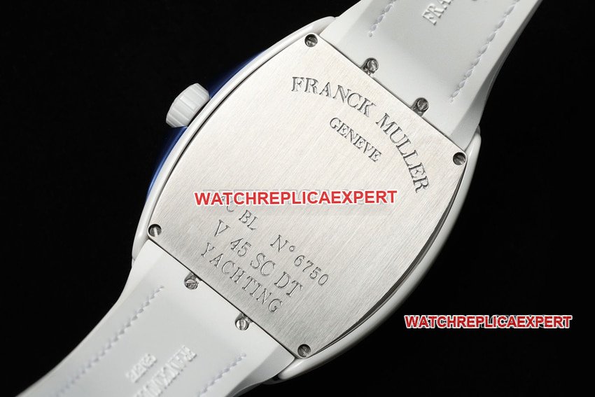 T+plus factory Franck Muller top-tier replicawhite dial blue V45caseback live photo