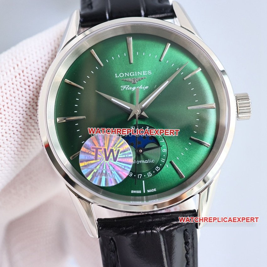 TW factory Longines classic replica1:1super cloneblue dialmoon phaseL4.815.4.92.2front live photo