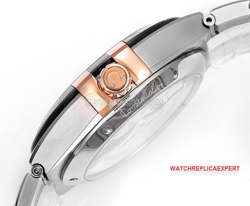 V+ Factory Omega Constellation 1:1 super clone rhodium gray plate steel bracelet model 131.23.41.21.06.001side live photo