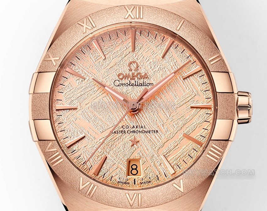 V+ factory Omega constellation top-tier replica pink disk rose gold131.50.41.21.99.002front live photo