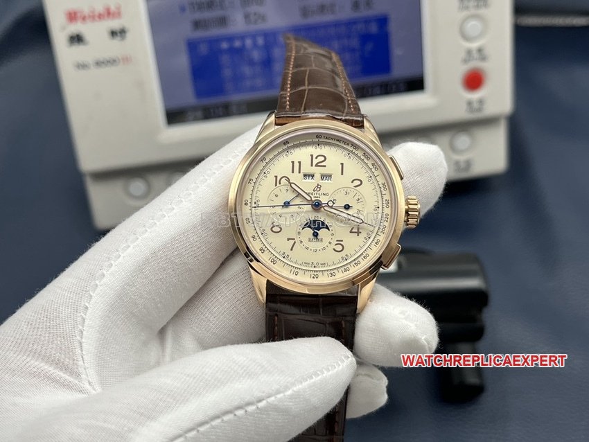 Breitling RB2510371G1P1 GF Factory Puya 1:1 Super Clone, silbernes Zifferblatt, Jahreskalender, mechanische Uhr, 42 mm — luxury replica watch guide | Watch Replica Expert