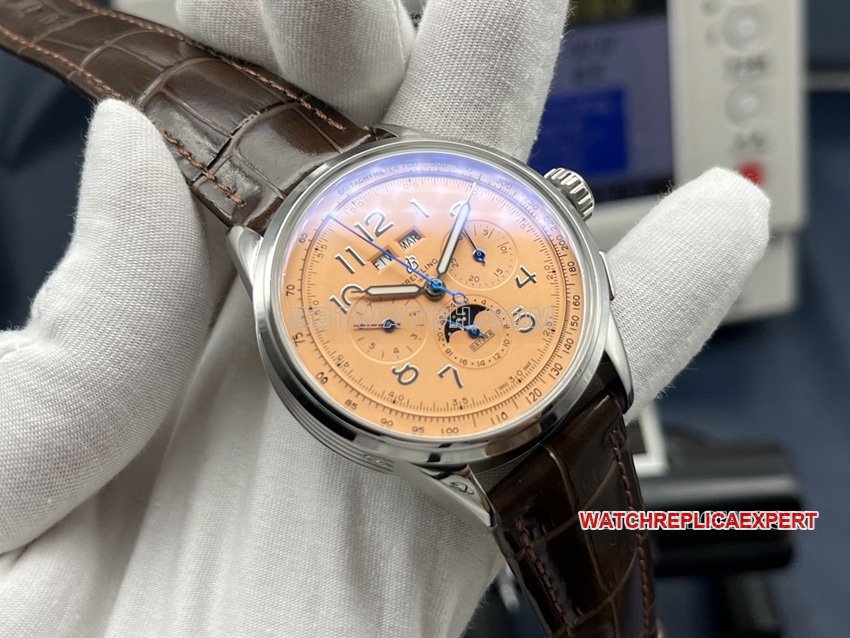 GF Factory Breitling Premier One-to-One Top Replica Copper Dial Annual Calendar AB2510201K1P1 Front Real Shot