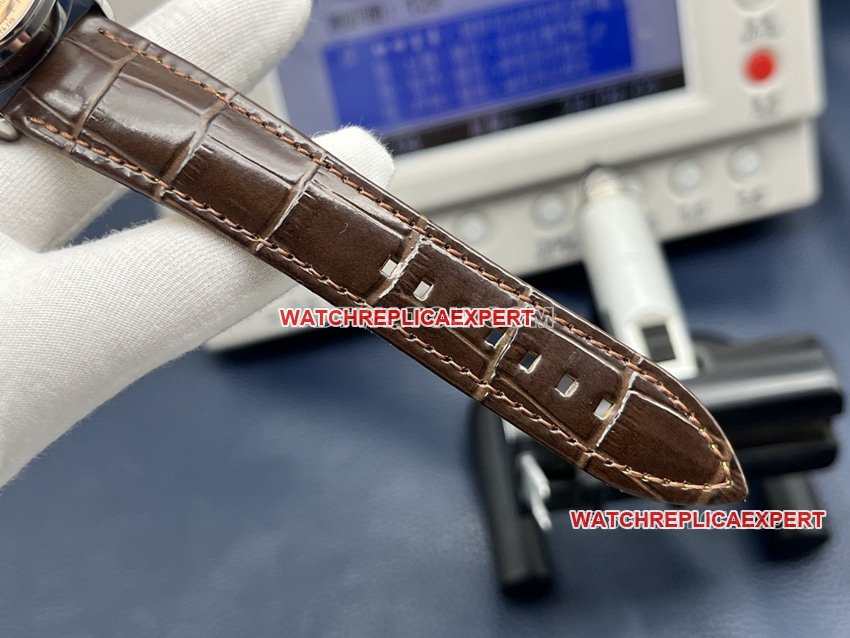 GF Factory Breitling Premier 1:1 Top-Quality Replica with Copper-Colored Dial and Annual Calendar (AB2510201K1P1) – Strap Actual Photos