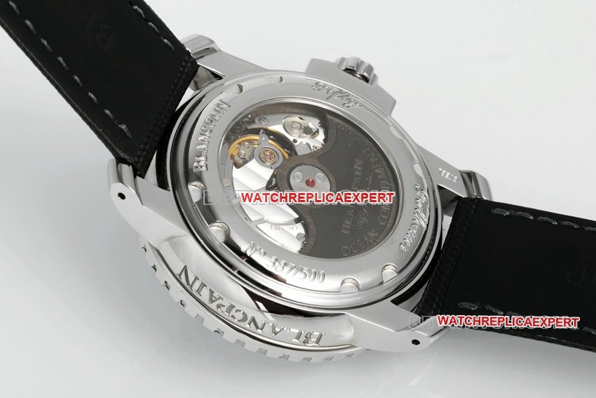 ZF FactoryBlancpain fifty fathoms super cloneblack dial humidity indicator 5008-1130-B52Acaseback live photo