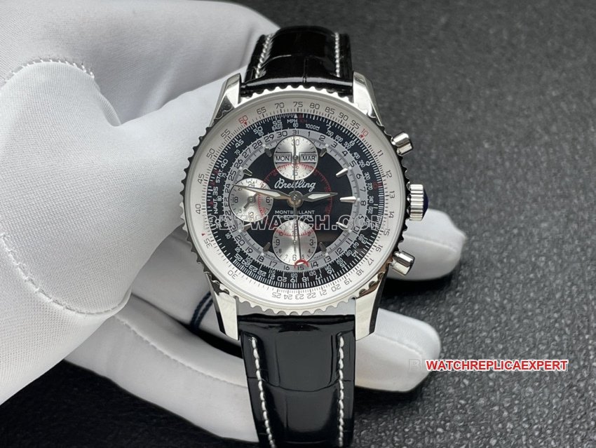 BLS Breitling Navitimer 1:1 Top Replica Aviation Chronograph with Black Dial Perpetual Calendar Real Shot Video — detailed review and buying guide | Watch Replica Expert