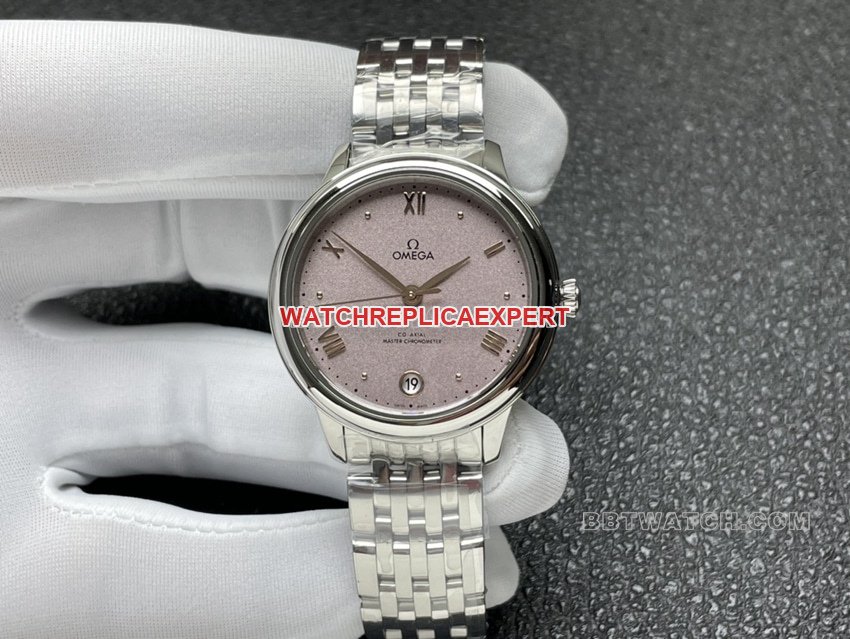 VS Omega Novos Relógios Mecânicos Femininos De Ville Mostrador Rosa 434.10.34.20.02.002 1:1 Super A imitação Cantor Placa Relógio Mecânico — detailed review and buying guide | Watch Replica Expert