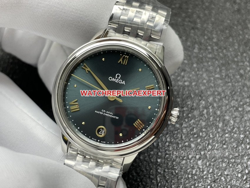 VS FactoryOmega De Ville super clone pine green dial434.10.34.20.10.001front live photo