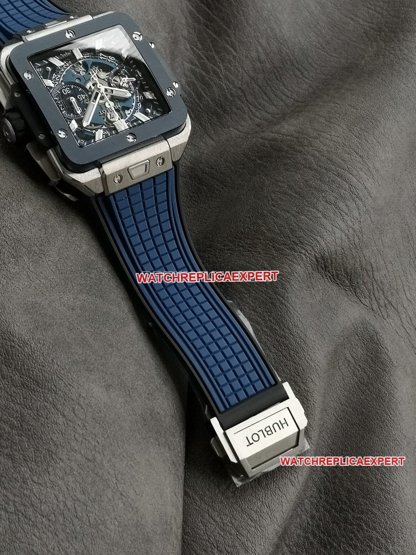 BBF factory Hublot table super clone hollow plate blue ceramic bezel821.NL.5170.RXbraceletlive photos