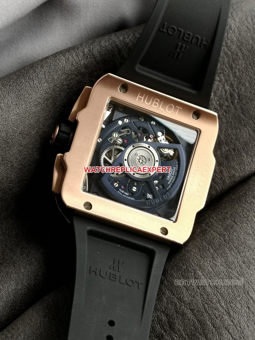 BBF factory Hublot watch top-tier 1:1high-quality replica blue ceramic bezel hollow plate Wangjin 821.OL.5180.RXcaseback live photo