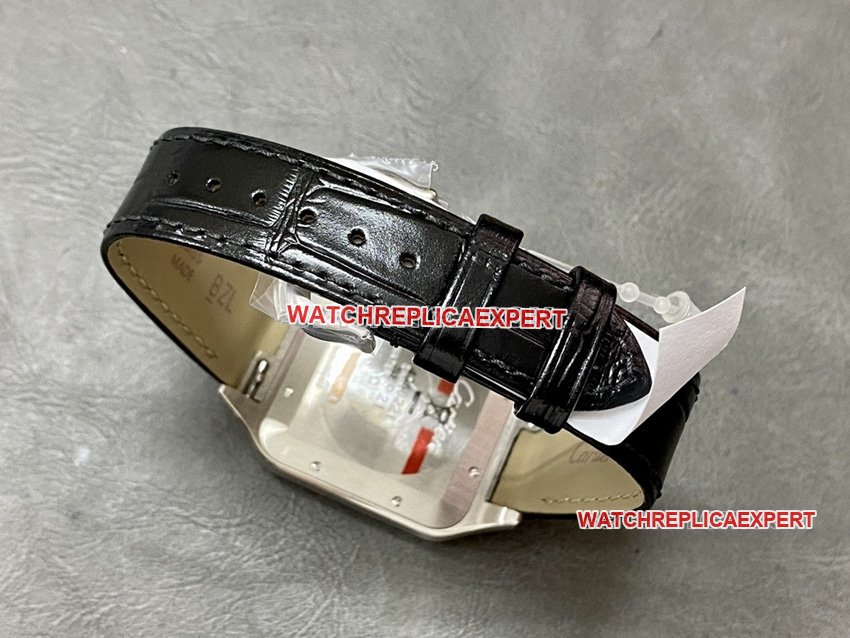 F1 factory Cartier Santos 1:1 top-tier replicasilver dialrose gold ring large size W2SA0017braceletlive photos