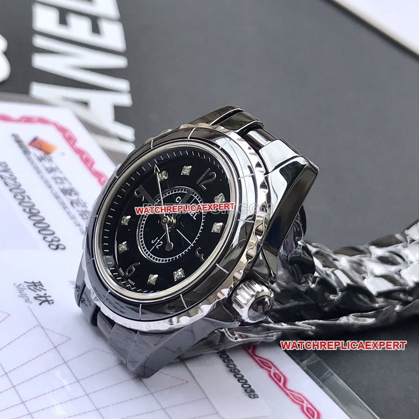 ChanelJ12top-tier 1:1high-quality replicablack dial29mmquartzH2569side live photo
