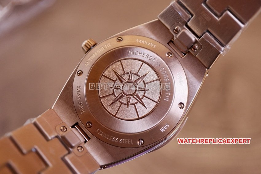 CC factory Vacheron Constantin top-tier 1:1super cloneblue dial pink gold 1225Vcaseback live photo