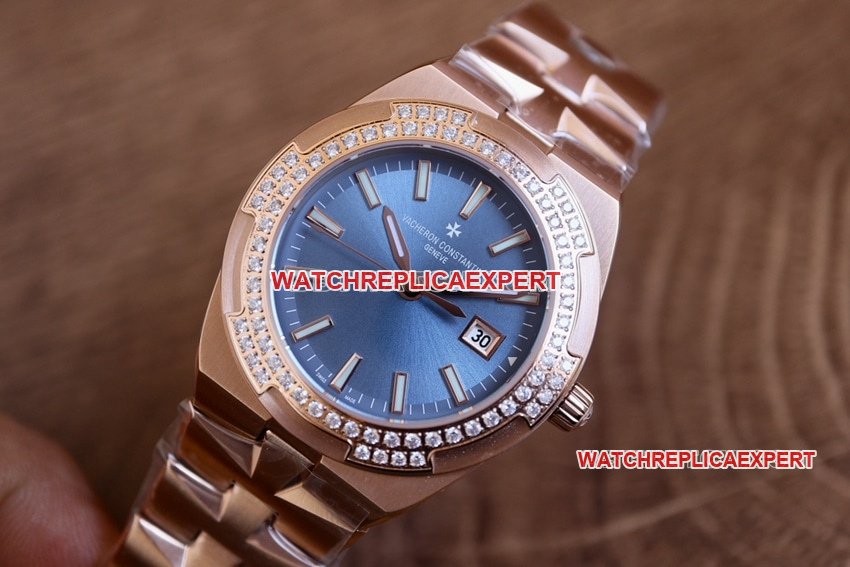 CC factory Vacheron Constantin top-tier 1:1super cloneblue dial pink gold 1225Vfront live photo