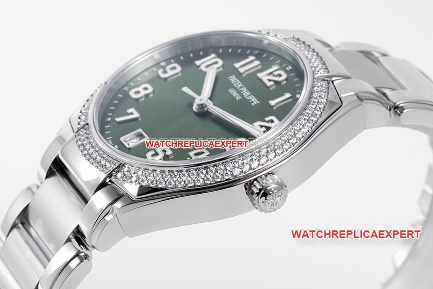 PPF FactoryPatek Philippesuper clonegreen dial7300/1200A-011side live photo