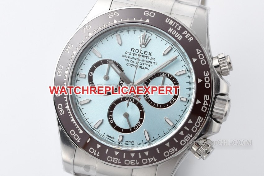 Factory C Rolex Daytonatop-tier 1:1super clone Ice Landi 4131 steel bracelet front live photo