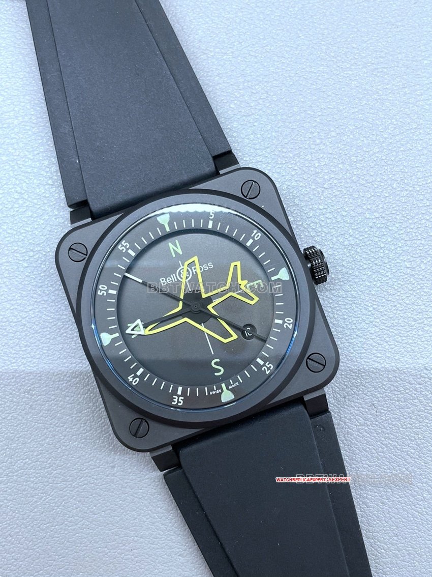 Bell & Ross top-tier 1:1high-quality replica2024 new black dialBR03A-CPS-CE/SRBfront live photo