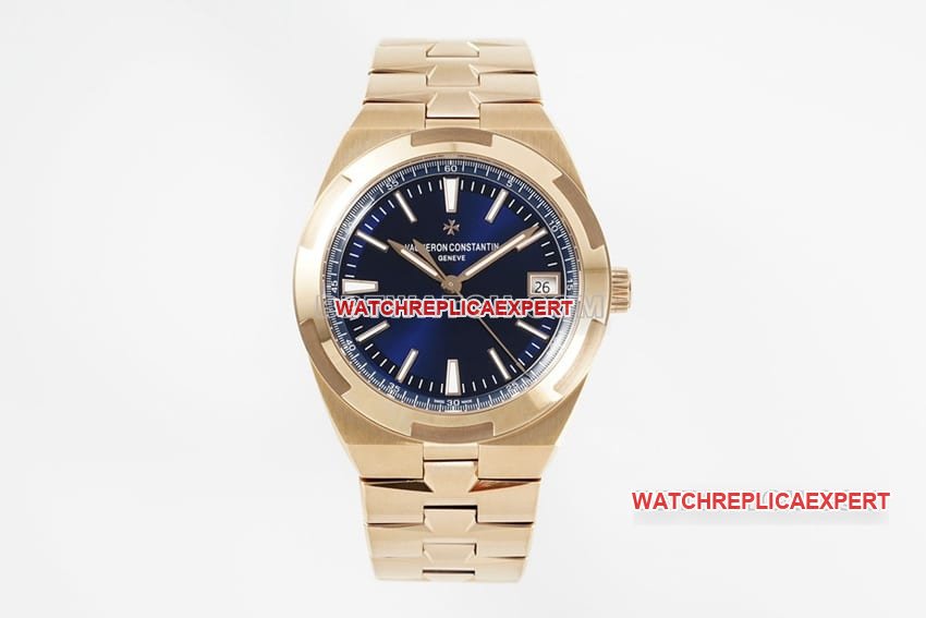 PPF Vacheron Constantin Overseas 4500V Rose Gold Versão 2024 Novo Relógio Mecânico de Disco Azul, Imitação 1:1 — luxury replica watch guide | Watch Replica Expert