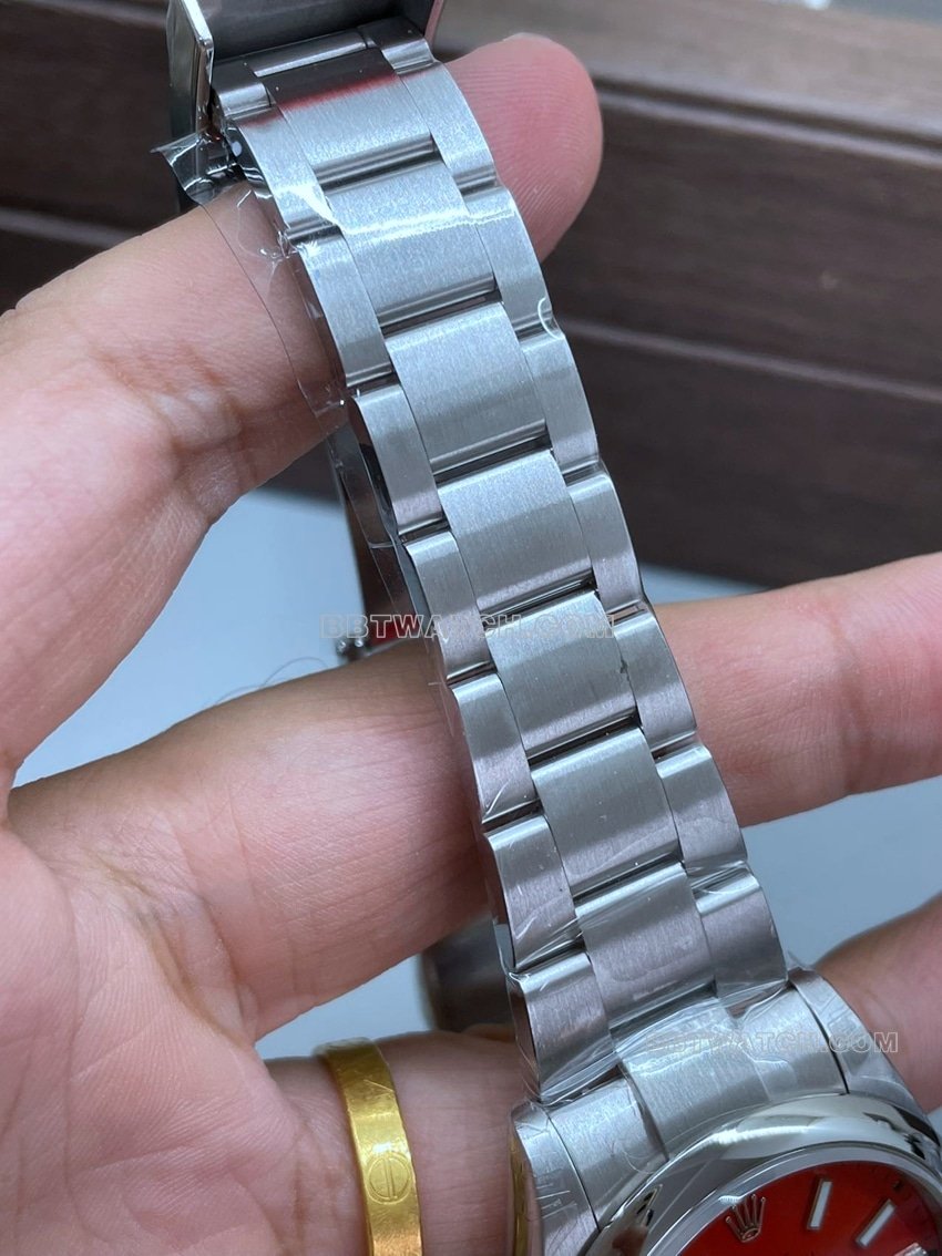 VS Factory Rolex Oyster Perpetual Super A Replica 2024 New 41mm Red Dial m124300-0007 Watch Strap Real Shots