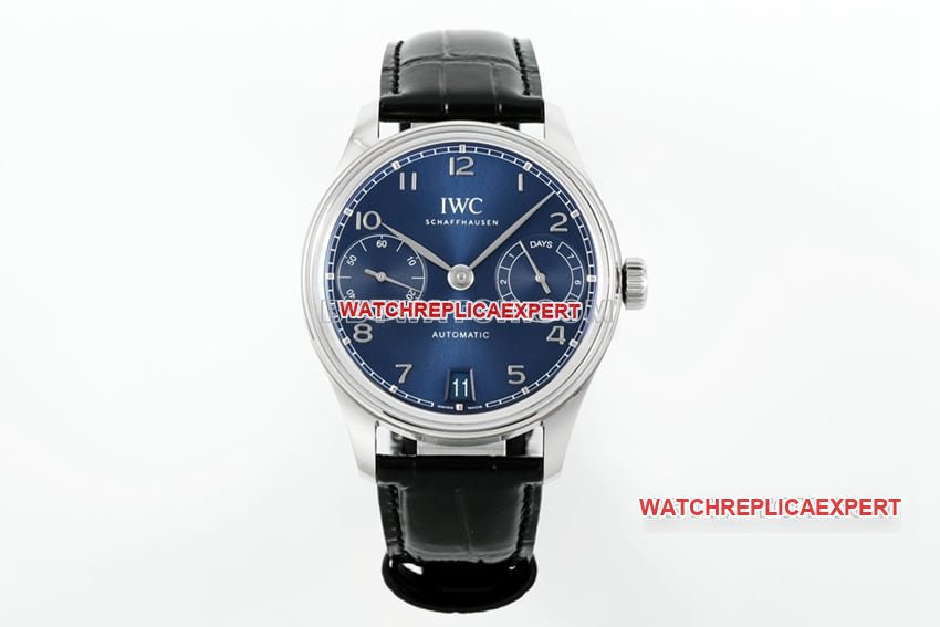 APS 2024 Novo relógio mecânico português IWC com reserva de energia de sete dias com mostrador azul IW501704 — luxury replica watch guide | Watch Replica Expert