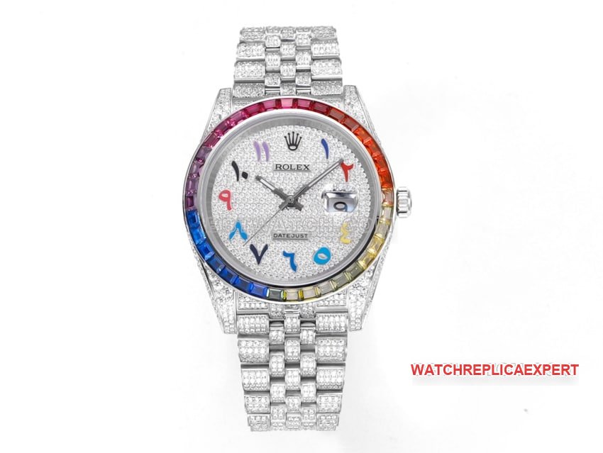 MS Factory Rolex Datejust 1:1 Super A Réplique 2024 Nouveau cadran entièrement en diamant avec marqueurs d'heures numériques du Moyen-Orient Montre mécanique — detailed review and buying guide | Watch Replica Expert