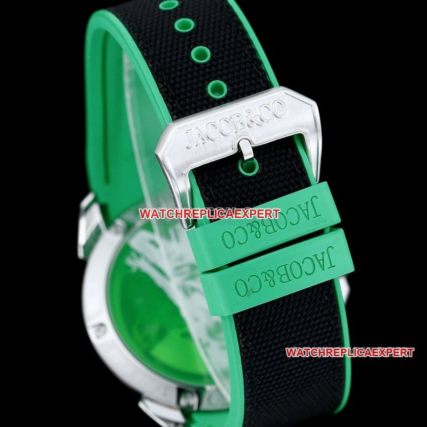 TW factory Czech Leopard 1:1 super clone C Ronaldo CR7 jointly customized diamond bezel black and green model braceletlive photos