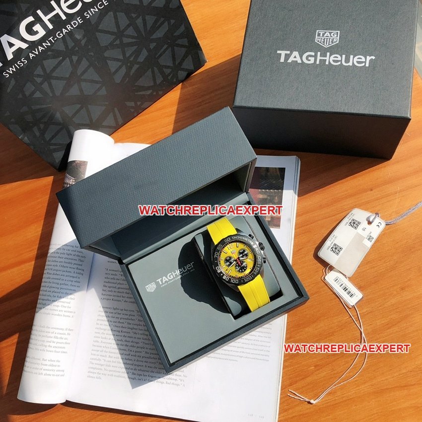 TAG Heuer F1top-tier 1:1super clone yellow plate chronographCAZ101AM.FT8054front live photo