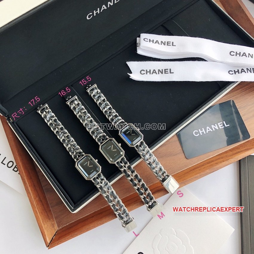 Chanel PREMIèRE ROCK H0451 Eins-zu-Eins-Replik eines schwarzen Quarzleder-Kettenarmbands mit Zifferblatt und schwarzem lackiertem Zifferblatt — detailed review and buying guide | Watch Replica Expert