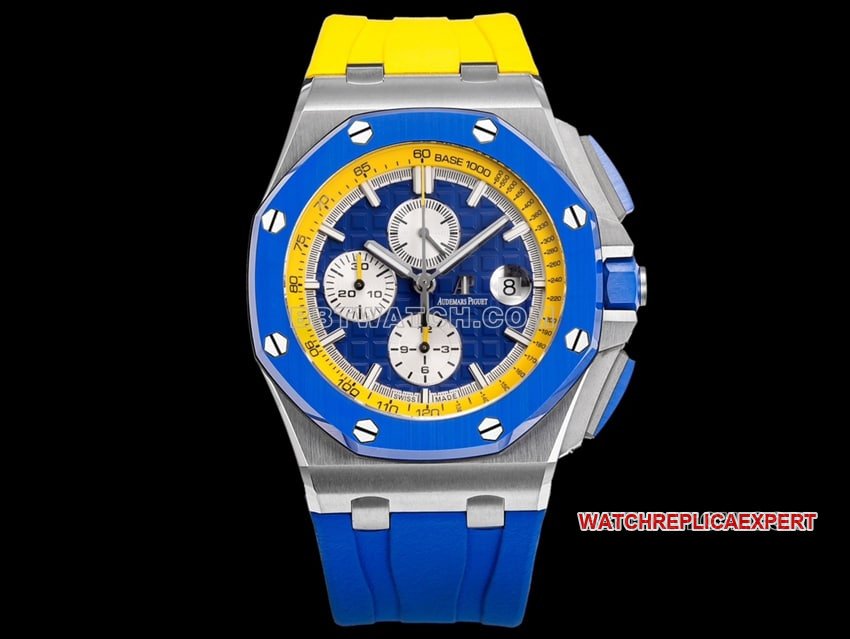 TW Factory Audemars Piguet Royal Oak Offshore Super A Réplica Reloj mecánico con bisel interior amarillo y esfera azul 26400 Audemars Piguet — luxury replica watch guide | Watch Replica Expert