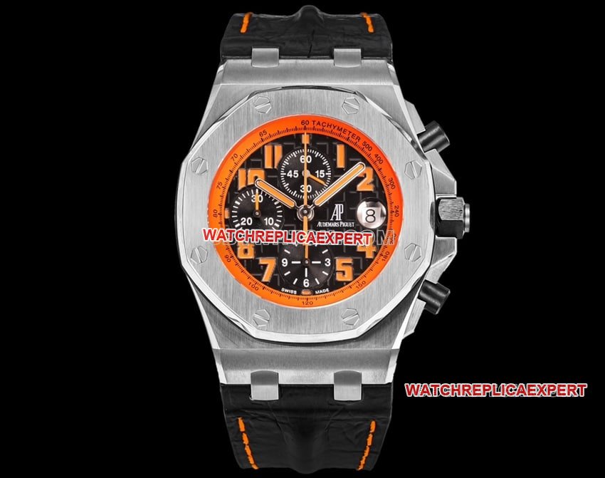 TW Audemars Piguet Royal Oak Offshore Reloj Mecánico Réplica 1:1 Super A Esfera Negra Marfil Bisel Interior Naranja 26170 Audemars Piguet — luxury replica watch guide | Watch Replica Expert